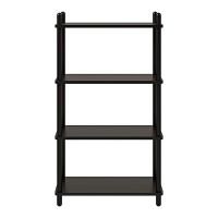 Дизайнерська стильна полиця Dao 1-4 чорний дуб, преміум, ручна робота