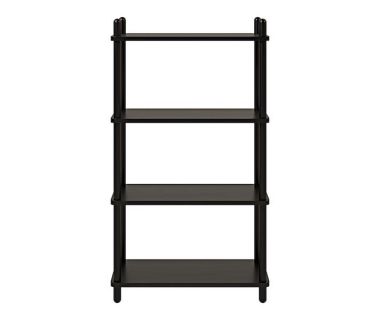 Дизайнерська стильна полиця Dao 1-4 чорний дуб, преміум, ручна робота