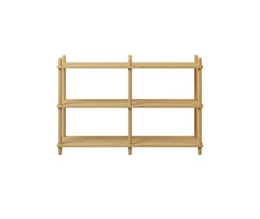 Дизайнерська стильна полиця Dao 2-3 натуральний дуб, преміум, ручна робота