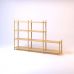 Дизайнерская стильная полка Dao 9 натуральный дуб, премиум, ручная работа