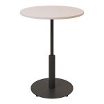 Дизайнерский стильный стол Ibiza R light d-60 черный металл/кашемир ДСП, премиум, ручная работа