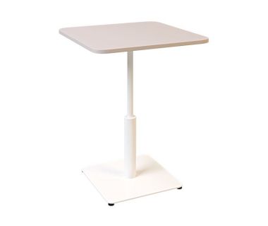 Дизайнерський стильний стіл Ibiza Soft light 60x60 білий метал / кашемір ДСП, преміум, ручна робота