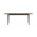 Стіл розкладний дизайнерський Silva (Сільва) з дерева 160+40 x 80 темний горіх