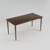 Стіл розкладний дизайнерський Silva (Сільва) з дерева 160+40 x 80 темний горіх