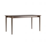 Стіл розкладний дизайнерський Silva (Сільва) з дерева 160+40 x 80 темний горіх