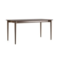Стіл розкладний дизайнерський Silva (Сільва) з дерева 160+40 x 80 темний горіх