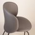 Стілець дизайнерський барний Lilo (Ліло) сіра екошкіра