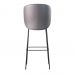 Стілець дизайнерський барний Lilo (Ліло) сіра екошкіра