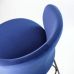Стул дизайнерский полубарный Lilo (Лило) синий вельвет