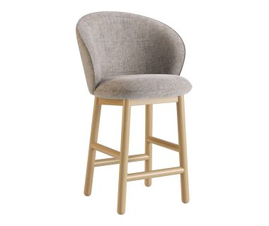 Стул деревянный дизайнерский полубарный Stitch (Стич) натуральный ясень / Vouge 14