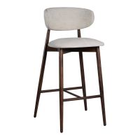 Стілець дерев'яний дизайнерський барний Panda New (Панда Нью) темний горіх / Superior 02