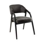 Дизайнерське стильне крісло Otis чорний дуб / Belfast 25, преміум, ручна робота