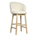 Стілець дерев'яний дизайнерський барний Stitch (Стіч) натуральний ясен / Magenta 13