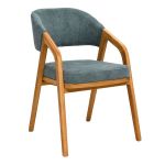 Дизайнерське стильне крісло Otis натуральний дуб / Piano 07, преміум, ручна робота