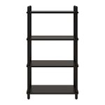 Дизайнерська стильна полиця Dao 1-4 чорний дуб, преміум, ручна робота