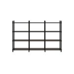 Дизайнерская стильная полка Dao 3-4 черный дуб, премиум, ручная работа