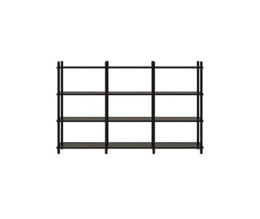 Дизайнерская стильная полка Dao 3-4 черный дуб, премиум, ручная работа