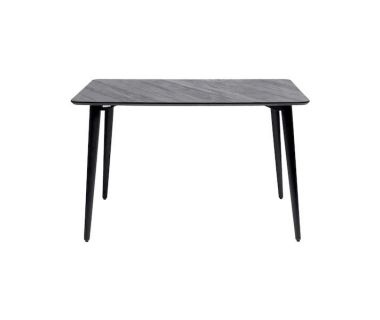 Дизайнерський стильний стіл Dan 140 х 80 HPL Arpa 3408 Losa / чорний, преміум, ручна робота