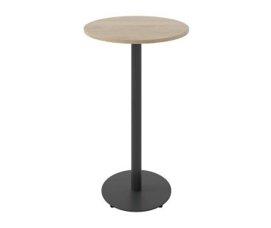 Дизайнерский стильный стол Soul light bar d-60 черный металл/дуб ДСП (текстура), премиум, ручная работа