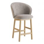 Стілець дерев'яний дизайнерський напівбарний Stitch (Стіч) натуральний ясен / Vouge 14