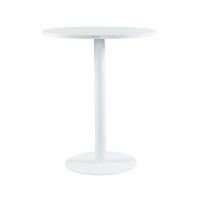 Дизайнерський стильний стіл Soul light d-60 білий метал / білий ДСП (текстура), преміум, ручна робота