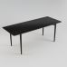 Стіл розкладний дизайнерський Silva (Сільва) з дерева 160+40 x 80 чорний