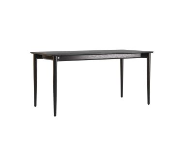 Стіл розкладний дизайнерський Silva (Сільва) з дерева 160+40 x 80 чорний