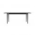 Стіл розкладний дизайнерський Silva (Сільва) з дерева 160+40 x 80 чорний