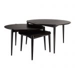 Комплект журнальных столиков Oreo (Орео) (S, M, L) черный дуб