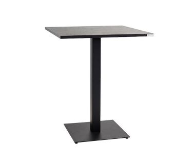 Дизайнерский стильный стол Tetra light 60 х 60 черный металл/черное ДСП (текстура), премиум, ручная работа Дизайнерский стильный стол Tetra light 60 х 60 черный металл/черное ДСП (текстура), премиум, ручная работа