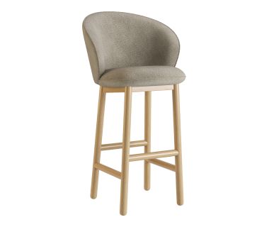 Стул деревянный дизайнерский барный Stitch (Стич) натуральный ясень / Node 07 Стул деревянный дизайнерский барный Stitch (Стич) натуральный ясень / Node 07