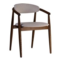 Стул деревянный дизайнерский Mamont (Мамонт) soft темный орех / Superior 02