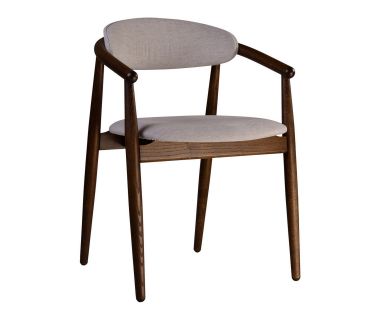 Стул деревянный дизайнерский Mamont (Мамонт) soft темный орех / Superior 02