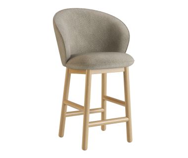 Стул деревянный дизайнерский полубарный Stitch (Стич) натуральный ясень / Node 07