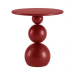 Столик кофейный дизайнерский Bolla (Бола) эксклюзив 2 красный суперглянец МДФ