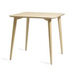 Дизайнерский стильный стол Dan 80 х 80 натуральный (дуб), премиум, ручная работа