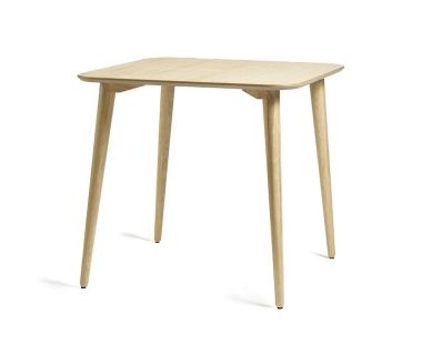 Дизайнерський стильний стіл Dan 80 х 80 натуральний (дуб), преміум, ручна робота