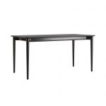 Стол раскладной дизайнерский Silva (Сильва) из дерева 160+40 x 80 черный