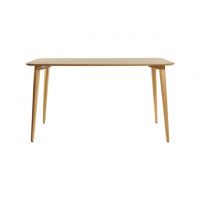 Дизайнерський стильний стіл Dan 140 х 80 натуральний дуб, преміум, ручна робота