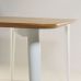 Дизайнерський стильний стіл Dan 140 х 80 натуральний дуб / білий, преміум, ручна робота
