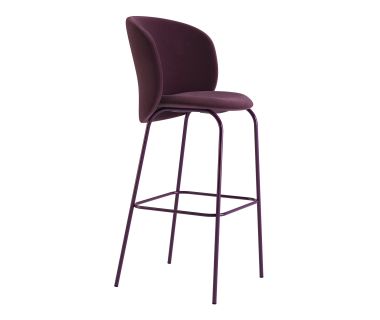 Стул дизайнерский барный Lilo (Лело) Exclusive Deep Plum Стул дизайнерский барный Lilo (Лело) Exclusive Deep Plum