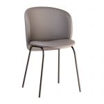 Стул дизайнерский Lilo (Лило) серая экокожа