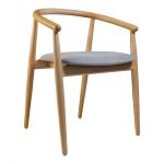 Дизайнерский стильный стул Mamont натуральный ясень / Admiral 18, премиум, ручная работа