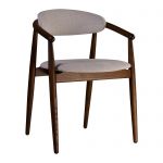 Стул деревянный дизайнерский Mamont (Мамонт) soft темный орех / Superior 02