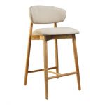 Дизайнерский стильный полубарный стул Panda натуральный ясень, премиум, ручная работа