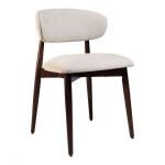 Дизайнерский стильный стул Panda темный орех / Magenta 13, премиум, ручная работа