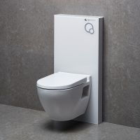 Скляна інсталяція для підвісних унітазів Ege Vitrifiye White EVB3291