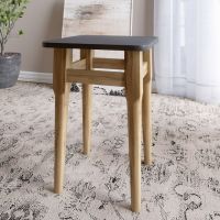 2 табурети на кухню Майамі кромка ПВХ 2 мм Антрацит (LION-041260)