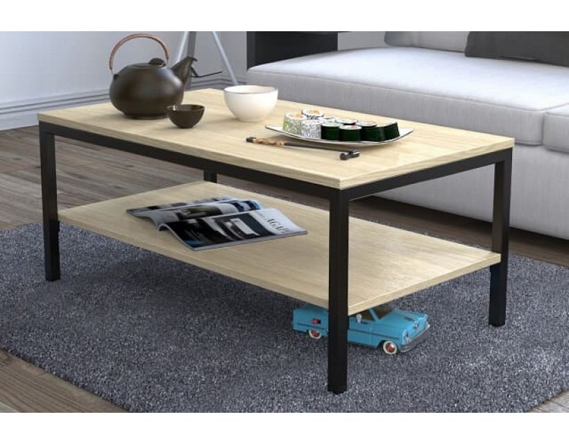 Журнальный стол Loft Design L-1, Дуб борас светлый в интернет-магазине "Мебли Даром"