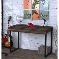 Письмовий стіл Loft Design L-11 горіх модена, ніжки чорні